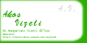 akos vizeli business card